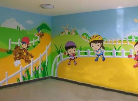 新干县幼儿园墙体彩绘制作流程及注意事项